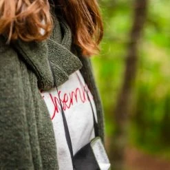 1083 ECHARPE 842 Recyclee Kaki Unisexe -1083 boutique bonnets echarpe 5