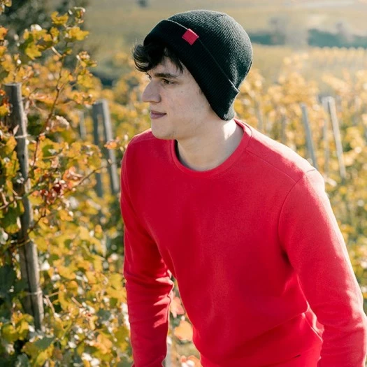 1083 BONNET 841 Coton Recycle Noir Unisexe 7 1083 BONNET 841 Coton Recycle Noir Unisexe - Image 5