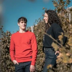 1083 SWEAT 303 BOB LA GENTLE FACTORY Coton Recycle Rouge Homme -1083 boutique c 0018 bob cardiganvolontaire