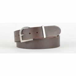 1083 CEINTURE BOUCLE BORNE 811 Cuir Marron Unisexe