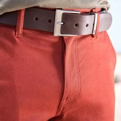 1083 CHINO AJUSTE 163 Coton Bio Filidenim Flex Uni Terracotta Homme -1083 boutique pe 21 163terracotta