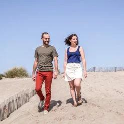 1083 CHINO AJUSTE 163 Coton Bio Filidenim Flex Uni Terracotta Homme -1083 boutique pe 21 163terracotta 292ecru 3