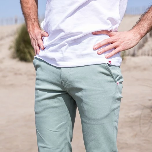 1083 CHINO AJUSTE 163 Coton Bio Filidenim Flex Uni Vert De Gris Homme 8 1083 CHINO AJUSTE 163 Coton Bio Filidenim Flex Uni Vert De Gris Homme - Image 6