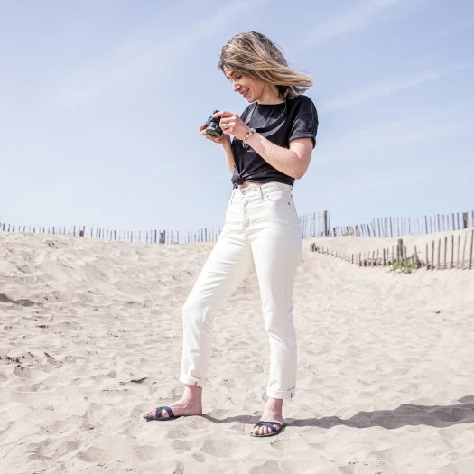 1083 SANDALES 928 Coton Bio Cuir Superdenim/noir Unisexe 8 1083 SANDALES 928 Coton Bio Cuir Superdenim/noir Unisexe - Image 6