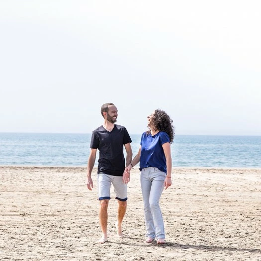 1083 T-SHIRT COL V 301 UNI Coton Bio Noir Homme 7 1083 T-SHIRT COL V 301 UNI Coton Bio Noir Homme - Image 5