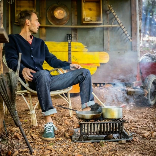 1083 JEANS DROIT 101 Coton Bio Superdenim Flex Indigo Brut Homme 8 1083 JEANS DROIT 101 Coton Bio Superdenim Flex Indigo Brut Homme - Image 6