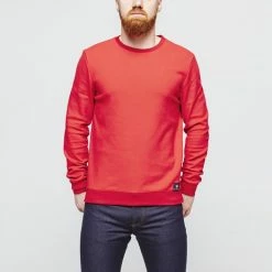 1083 SWEAT 303 BOB LA GENTLE FACTORY Coton Recycle Rouge Homme