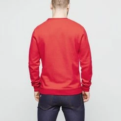 1083 SWEAT 303 BOB LA GENTLE FACTORY Coton Recycle Rouge Homme -1083 boutique sweat bob 573 1
